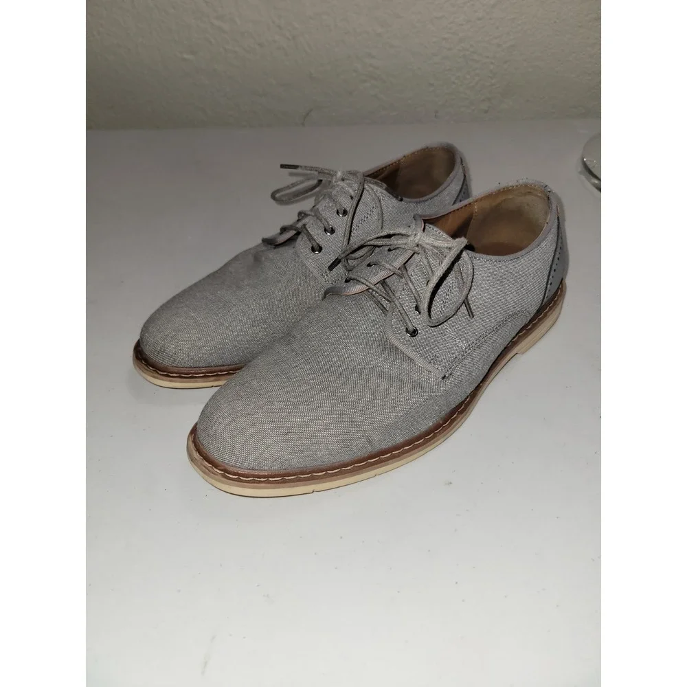 Madden‎ Oxford Shoes Men's 9.5M Julian Dress Plain Toe Lace Up Gray